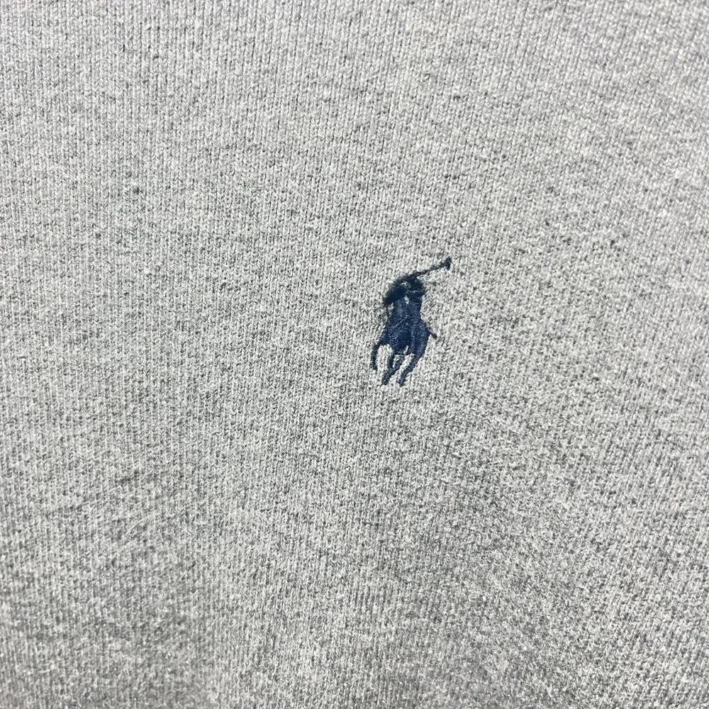VTG 90s Polo Ralph Lauren Sweater Pullover Gray Mens Cotton Crew Neck Casual L